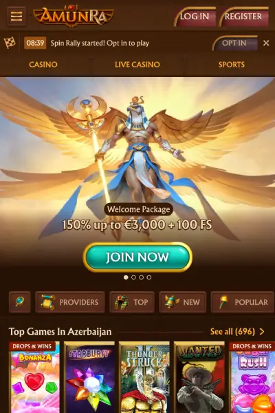 Casinò mobile AmunRa